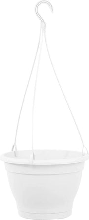 Porta piante in plastica - bianca - Ø 25 cm - porta fiori - vaso per piante