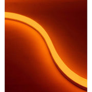 Trade Shop - Strip Led Neon Flessibile Striscia Decorativa 5 Mt Ip65 Luce Arancione U-12v-a -