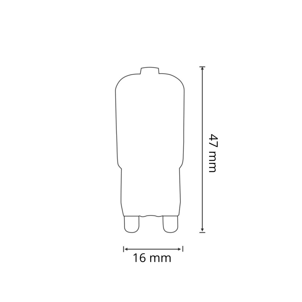 Lampadina LED G9 2,5W 180lm 6500K Polux Capsula Platinum