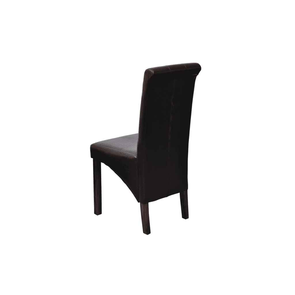 Sedie da Pranzo 6 pz Nere in Similpelle 160318