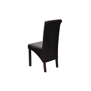 Sedie da Pranzo 6 pz Nere in Similpelle 160318