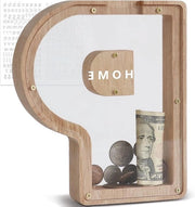 Lettere in Legno di Deposito Visibile - Deposito Personale per Bambini - Regalo di Compleanno Decorazione di Casa Oggetto di Ricordo