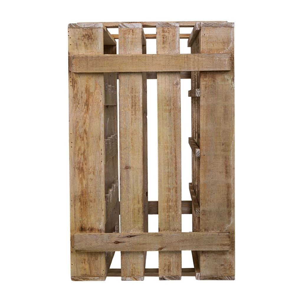 Cassetto portabottiglie in legno marrone 41x32x55h