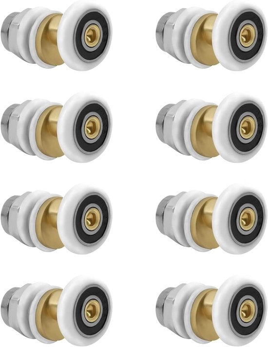 Componenti di sostituzione per porte in vetro della doccia, 20mm, 8 pezzi