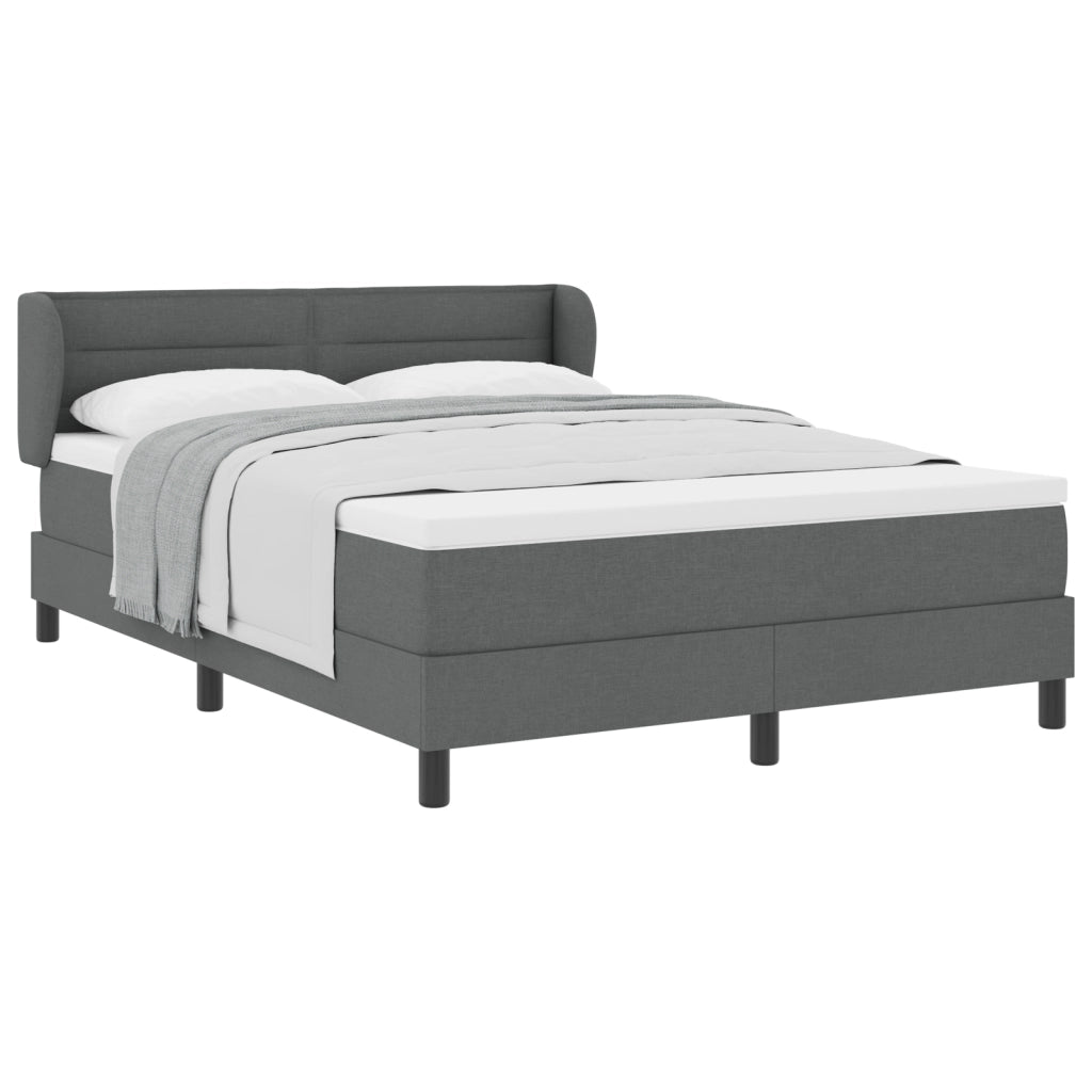 Letto a doghe  con materasso grigio scuro 160x200 cm in tessuto