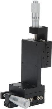 Tavolo a scorrimento Manuale con assi XZ - Lega di alluminio - Piattaforma lineare - 40 x 40 mm - Trattamento superficiale fine - Adatto per test di precisione laboratoriale - Tavolo a scorrimento lineare