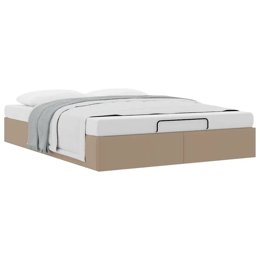 Struttura Letto Pouf senza Materasso 140x190 cm Similpelle 3310803