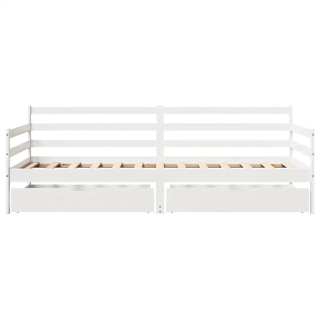 Dormeuse con Cassetti 90x200 cm Legno Massello Pino