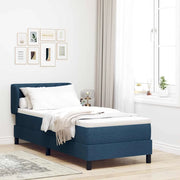 Letto a molle con materasso Blu 80 x 200 cm Tessuto 3340058