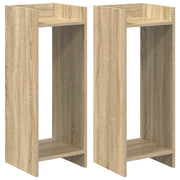 Supporto per piante | Sostegno per piante 2 pz Rovere Sonoma 30 x 30 x 80 cm
