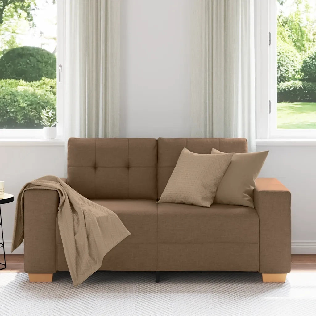 Divano Divanetto Marrone 160x77x82 cm in Tessuto 4105072