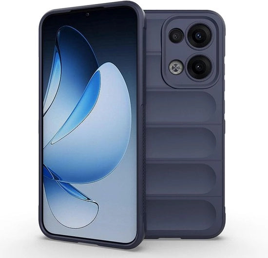 Hoesje schoccorientato per Oppo Reno13 5G - Bumper TPU premium - Progettazione airbag anti-urto - Estremamente morbido e duraturo - Blu scuro