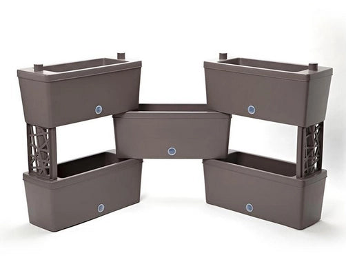FIORIERE FIORIERA KIT COMPONIBILE 5 PEZZI BRICK CM. 59x23x27H