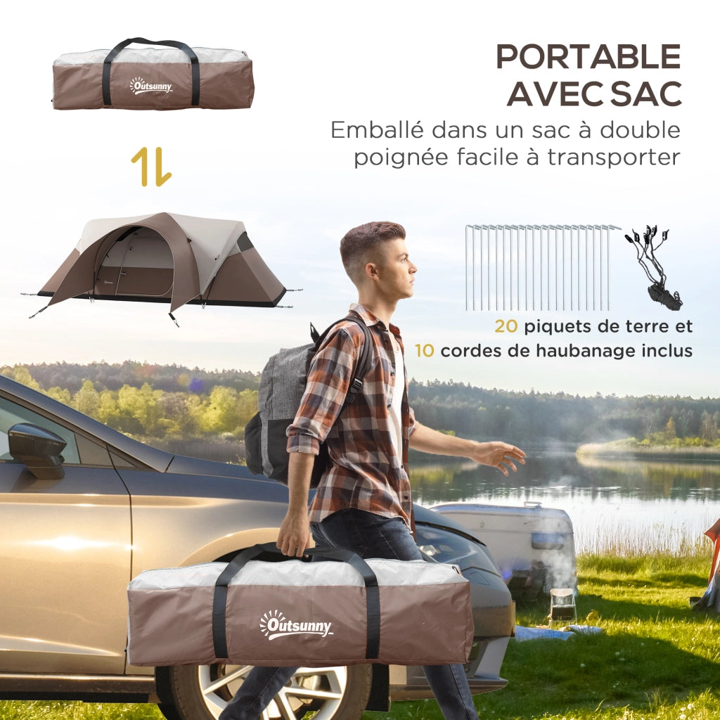 Tenda da campeggio 5-6 persone ¨C zephmum ¨C Impermeabile, ventilata, 550x300x198 cm