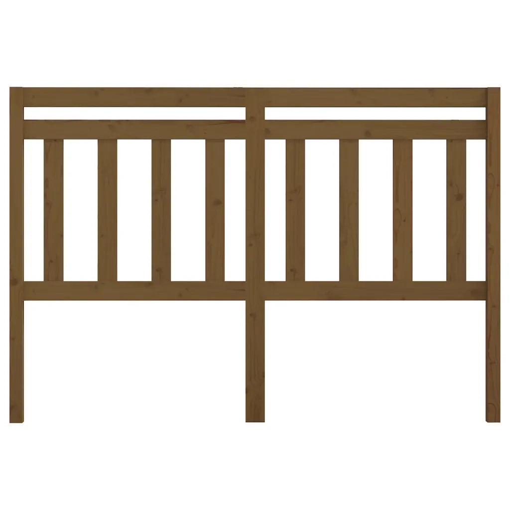 Testiera per Letto ambra 126x4x100 cm in Legno Massello di Pino 814087