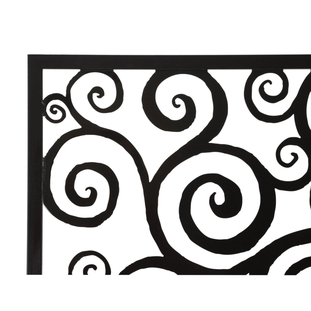 Decorazione in Metallo Albero 1, Nero, Metallo, 100x1x100 cm