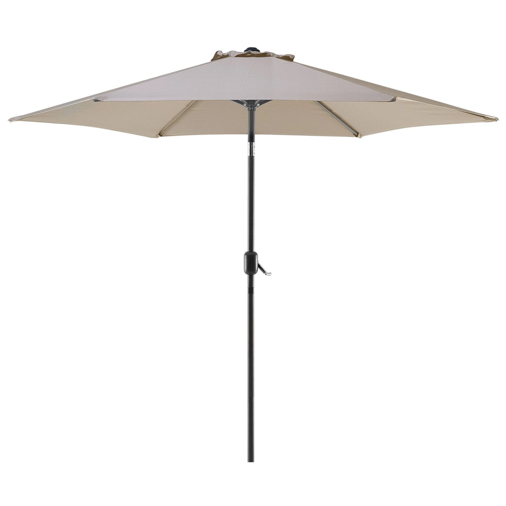 Ombrellone da giardino in tessuto beige talpa 230 cm resistente agli agenti atmosferici