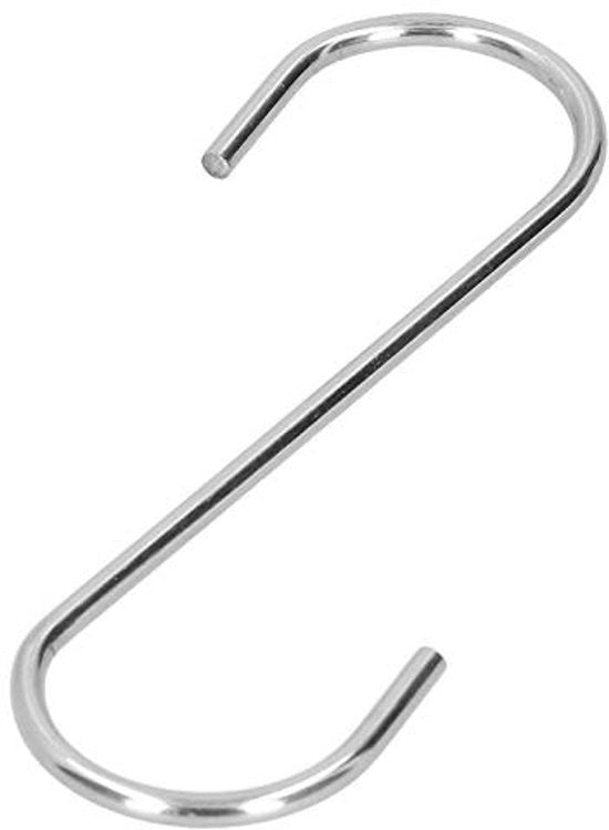 Supporto per alimenti per uccelli 2 pezzi - S - Hanger per alimenti per uccelli - Acciaio inossidabile - Duraturo - Per alimenti per uccelli/ piante - Dimensioni 13,5x4,4 cm - Hanger per alimenti per uccelli