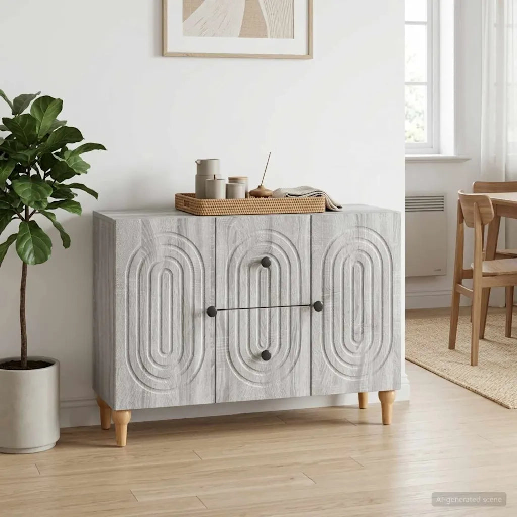 Mobile TV Grigio Sonoma 89 x 34,5 x 60 cm Legno ingegnerizzato 894201