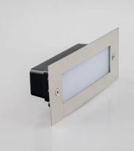 FARO A INCASSO CALPESTABILE LED WALK ACCIAO RETTANGOLARE 12W 1500LM 4000K IP67 9X21X6,6CM