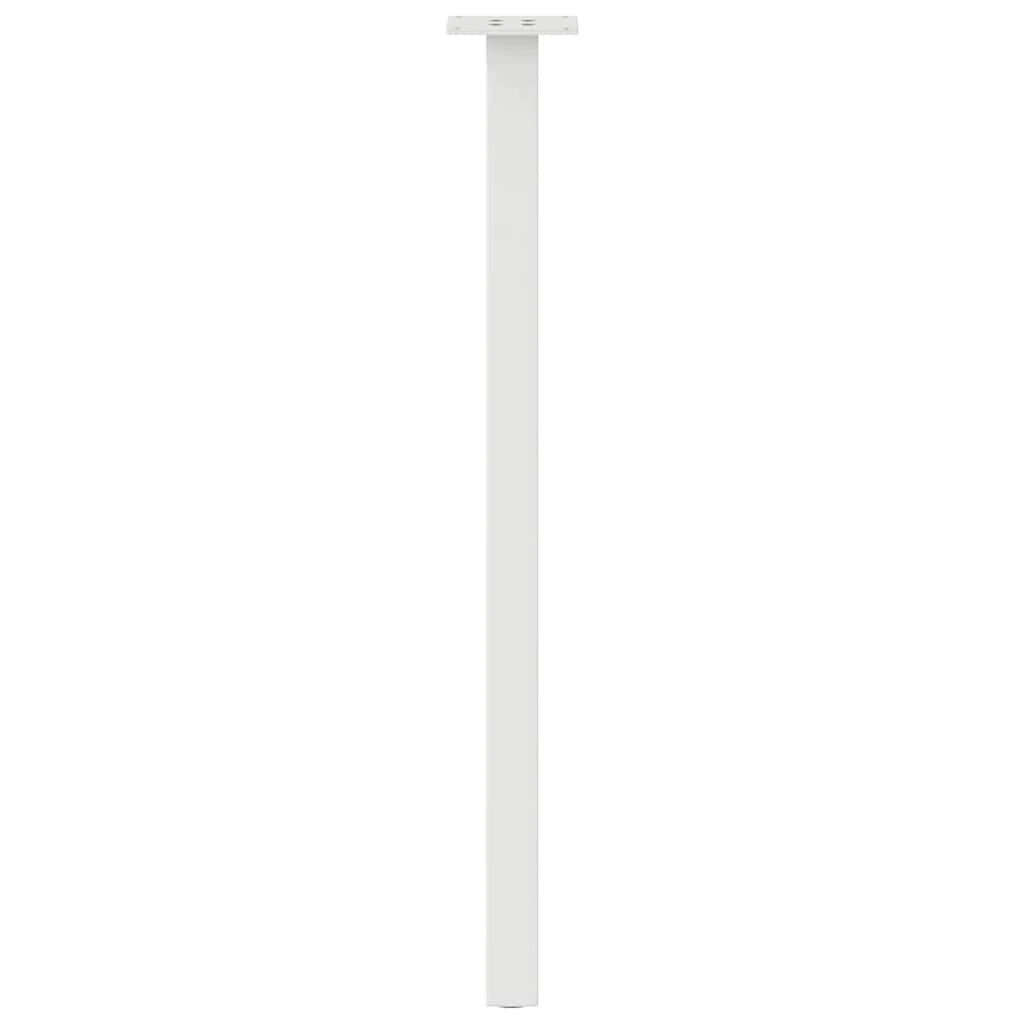Set di 4 gambe per tavolo consolle 72 x 40 x 40 cm robuste eleganti design moderno acciaio bianco 02_0056790
