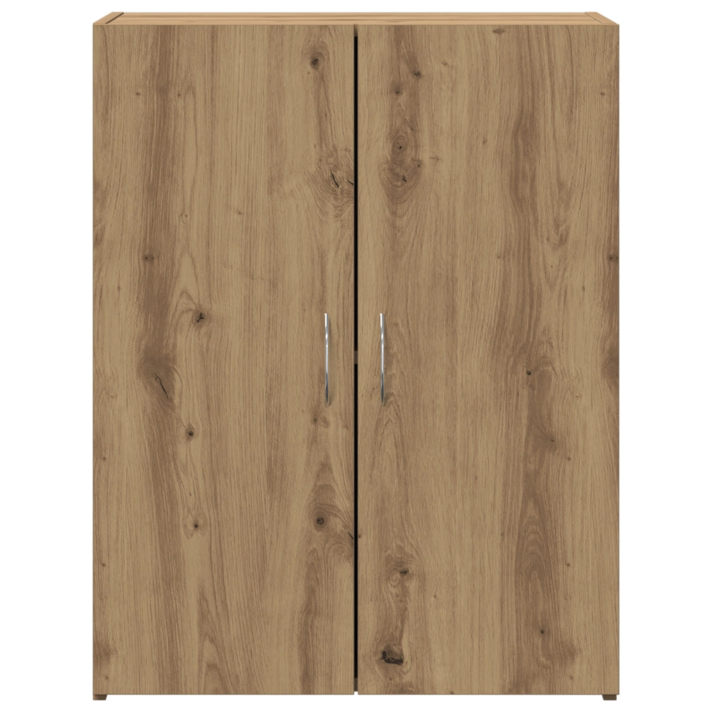 Armadio per Ufficio Rovere Artigianale 60x32x77,5 cm Legno Ingegnerizzato