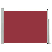 Tenda da sole laterale retrattile/schermo privacy per patio giardino terrazza balcone 120 x 500 cm rosso 02_0007225