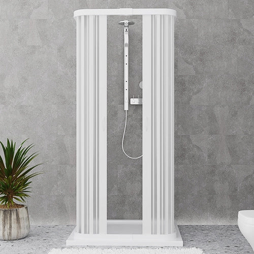 Box doccia a soffietto riducibile Cono Linea Pliss 95x95x95 cm