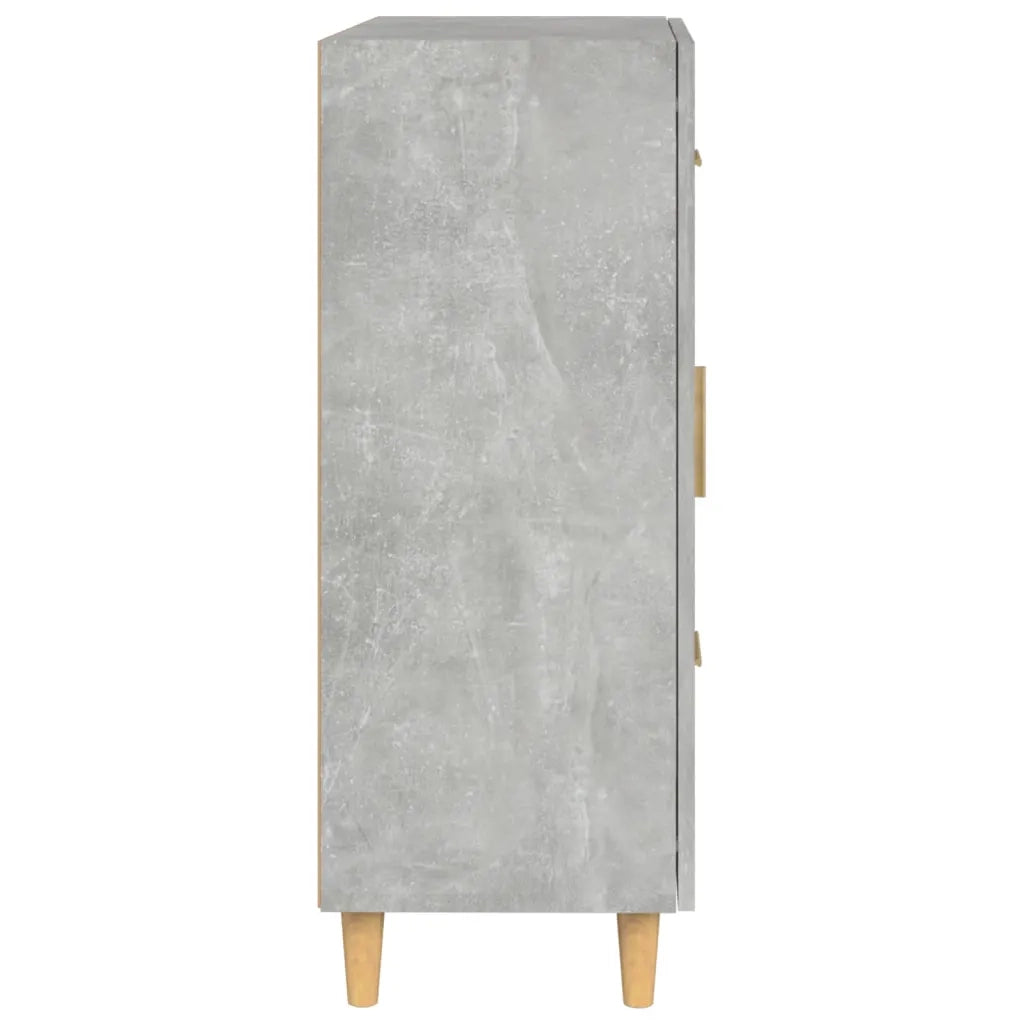 Credenza Grigio Cemento 69,5x34x90 cm in Legno Multistrato 812208