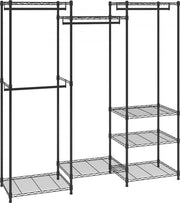 Kapstok verrijdbaar 362 kg 174x180x45 cm 3 stanghe multifunzionale 8 strati per camera da letto, bagno, camerino