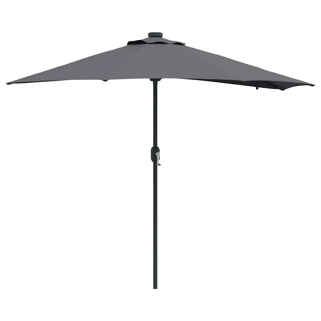 Ombrello da giardino-Ombrellone da spiaggia Antracite 294 x 150 x 223 cm