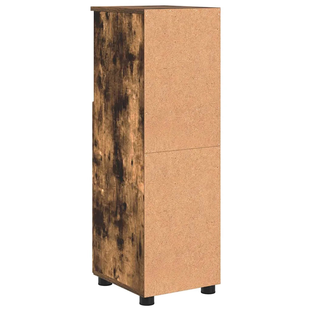 Mobile da Bagno con archiviazione Rovere fumé 30 x 35 x 95 cm