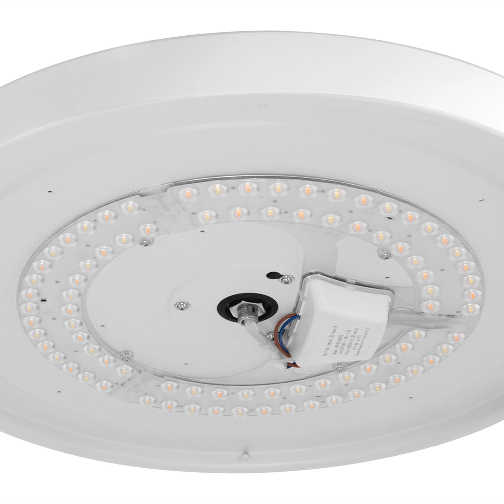 Ventilatore da Soffitto LED 106 cm Pale Richiudibili Telecomando Timer Bianco