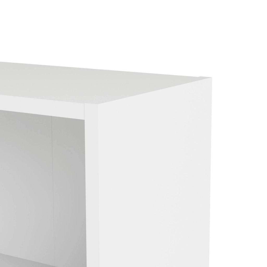 Libreria a tre Aski, colore bianco, cm 79 x 107 x 27