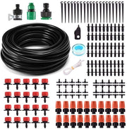 Sistema di irrigazione automatico con 50 FT tubo - Disidratore - Sistema di irrigazione - Irrigazione automatica - Risparmio d'acqua - Lunga durata - Irrigazione per giardini