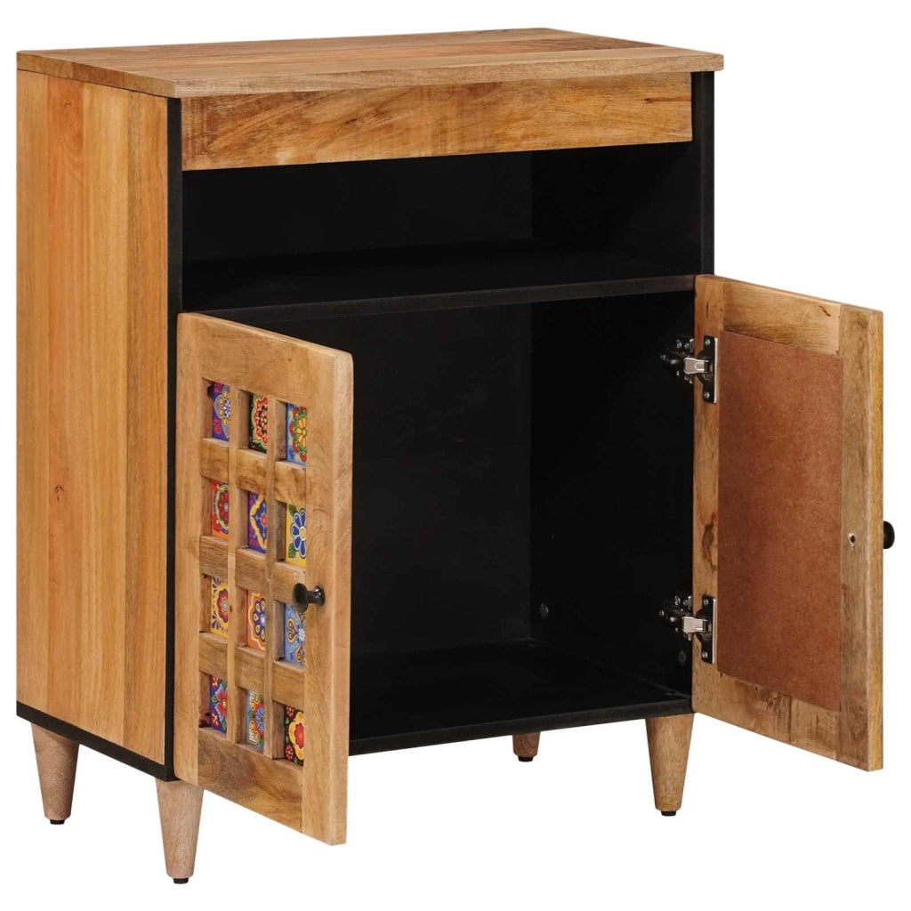 Credenza Naturale 60 x 33,5 x 75 cm Legno di mango massello 4018285