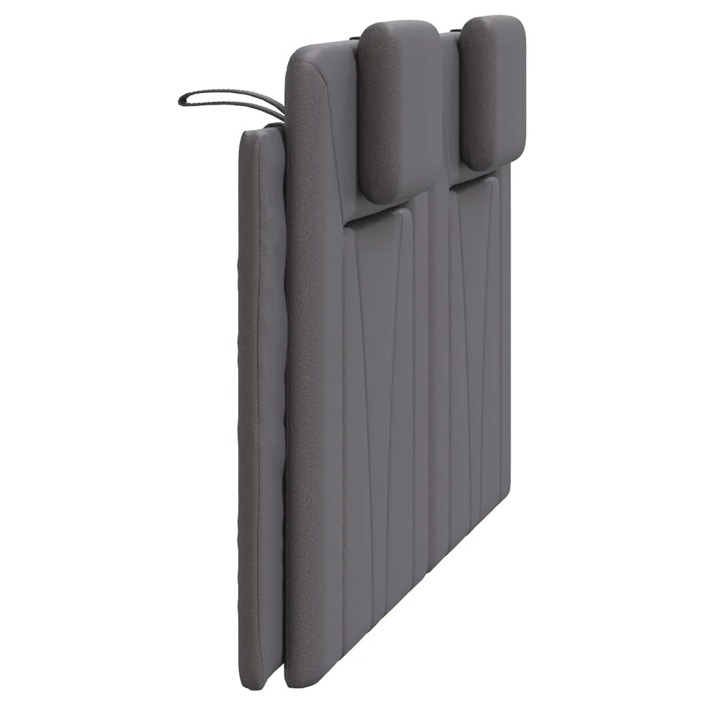 Cuscino Testiera Viana Grigio 140 cm in Similpelle 374793