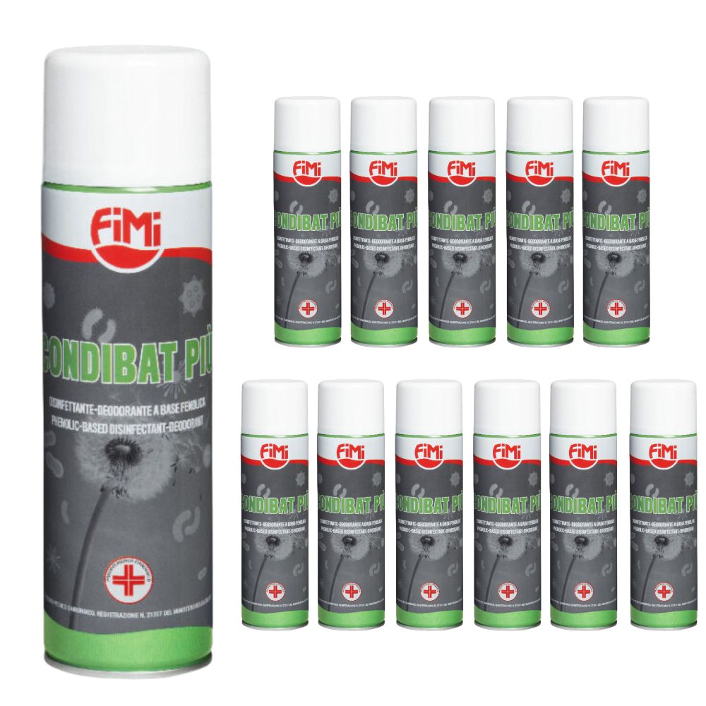 Condibat sanificante spray deodorante pino per condizionatori 500 millilitri *** quantità pezzi 12, confezione 1