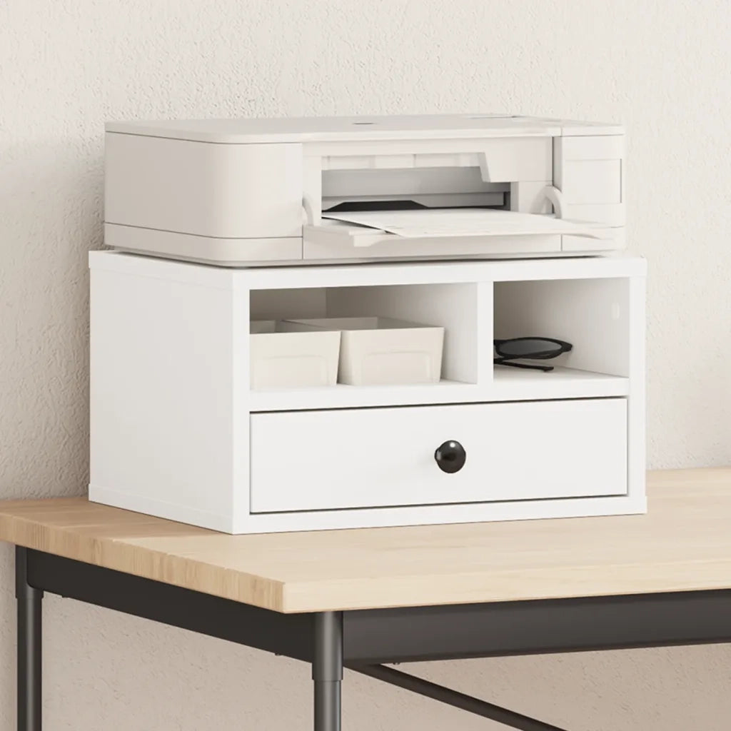 Supporto per Stampante Bianco 40x32x22,5 cm Legno Multistrato CFW6228663