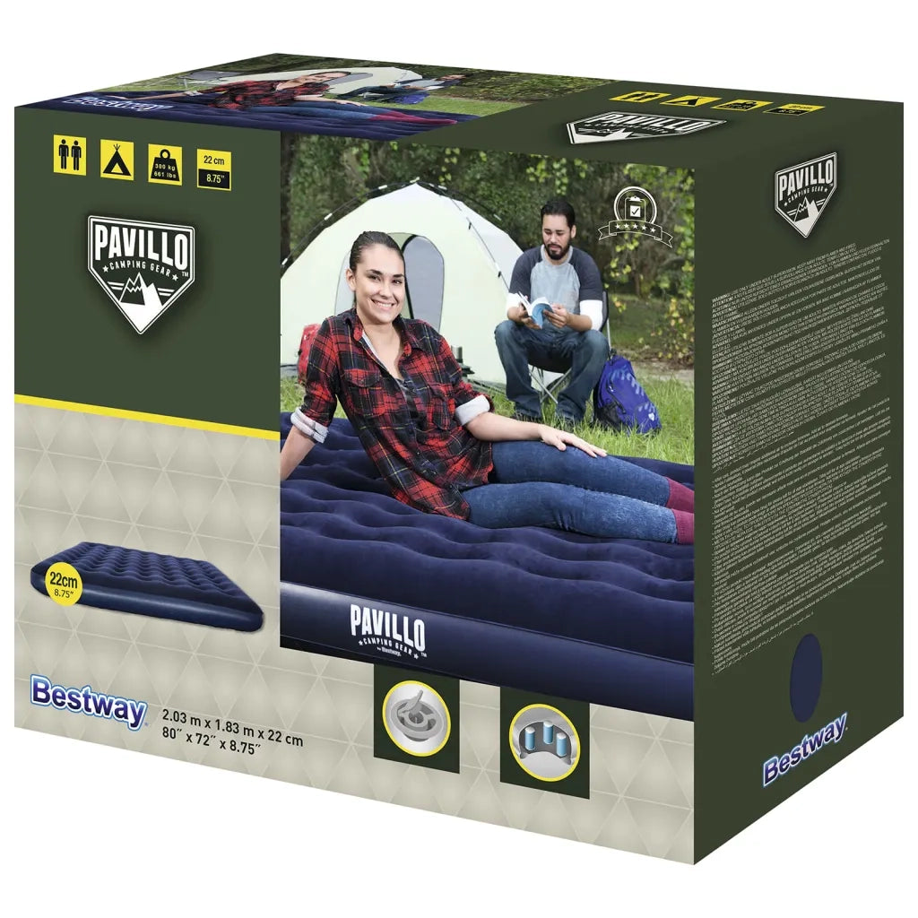 Bestway Materasso Gonfiabile Floccato 203x183x22 cm 67004 3202389