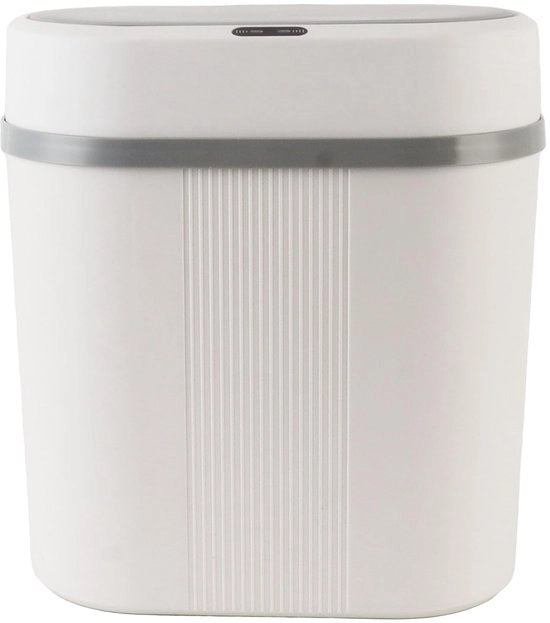 Cestello automatico 12L con sensore, cestello fermo con coperchio anticorrosione bianco