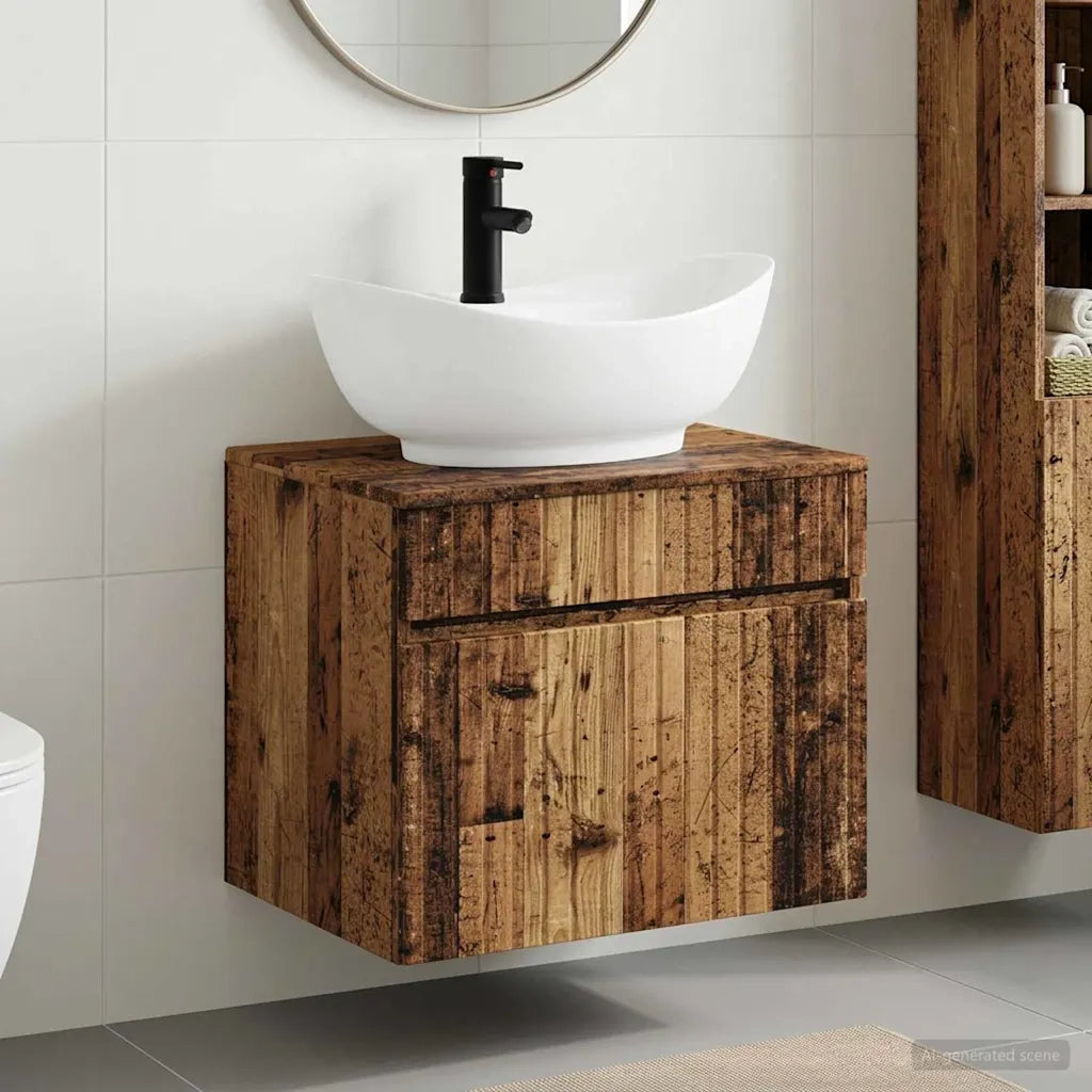 Set di mobili per il bagno Legno antico Legno ingegnerizzato 3404318