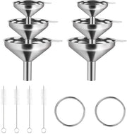 Set di 12 ciotole e setole in acciaio inox con setole di pulizia e anelli per la cucina