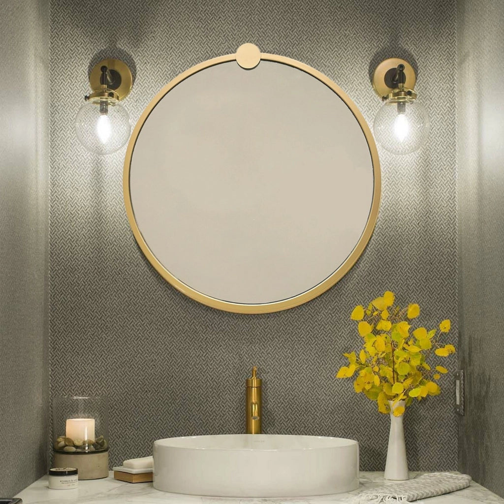 Corti, Specchio Forma Rotondo, 60x60h cm oro