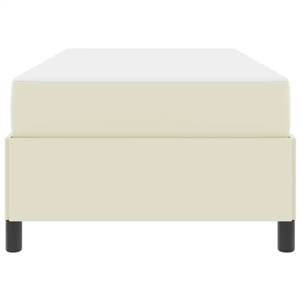 Struttura del letto con materasso Crema 90 x 190 cm Tessuto 3398976