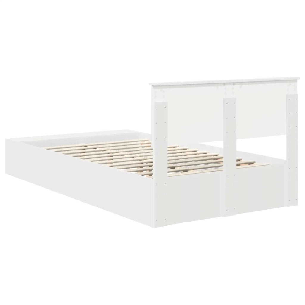 Struttura del letto Bianco 135 x 190 cm Legno multistrato 3408375