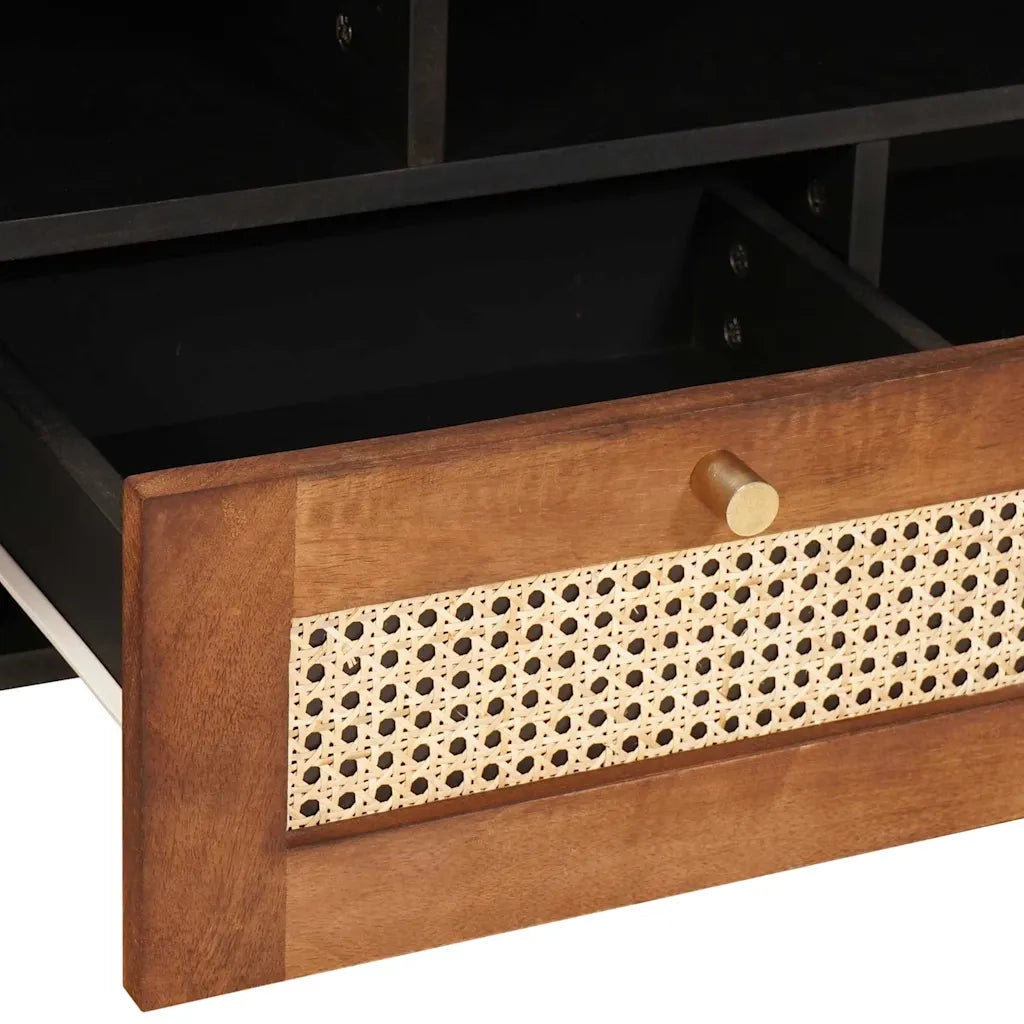 vidaXL Armadi e Supporti per Storage di Media con cassetto Marrone