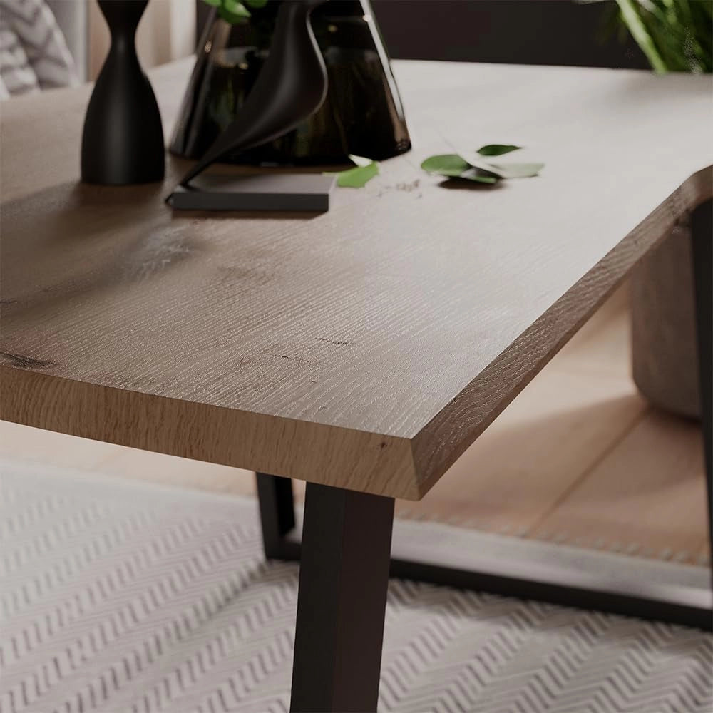 Tavolino da caffè Yan, Artigiano, 100 x 60 cm, adatto all'uso come tavolino da soggiorno o tavolino laterale