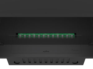 Camino a Vapore Elettrico da Incasso 80x45(64,8)x40 cm Invapo Inside con Ricarica Automatica e LED RGB Nero