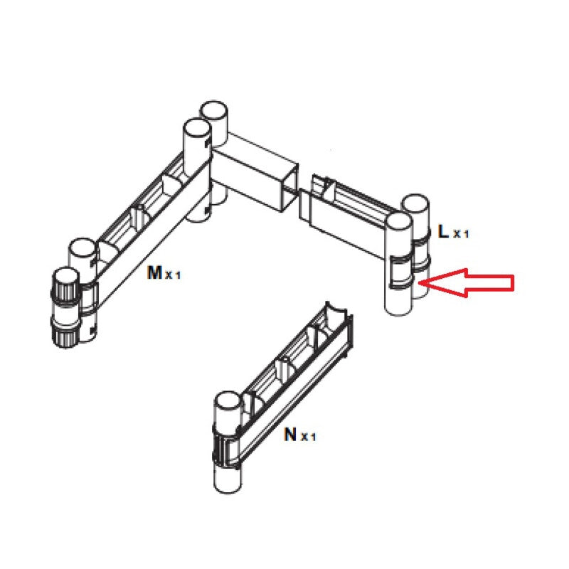 R CINTURA L X ARMADIO TERRY WAVE 1A 35X44X181H T/P 2350RUW- 1,0 pz